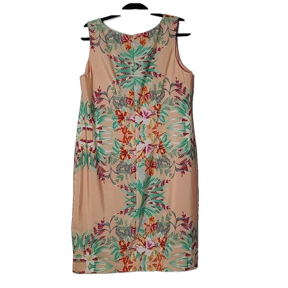 Danny and Nicole Floral Sleeveless Dress Size 14 - Picture 2 of 5